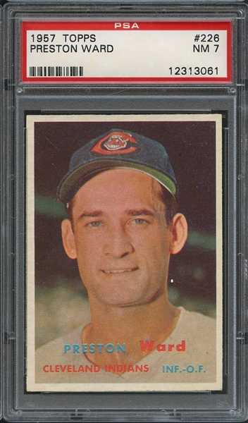 1957 TOPPS 226 PRESTON WARD PSA NM 7