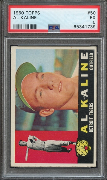 1960 TOPPS 50 AL KALINE PSA EX 5