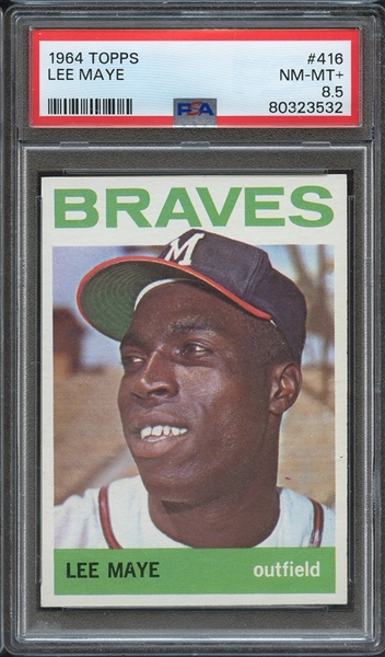 1964 TOPPS 416 LEE MAYE PSA NM-MT+ 8.5