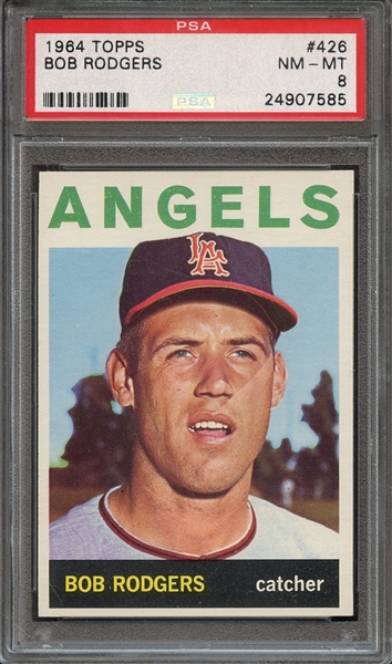 1964 TOPPS 426 BOB RODGERS PSA NM-MT 8