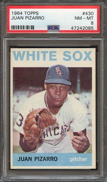 1964 TOPPS 430 JUAN PIZARRO PSA NM-MT 8