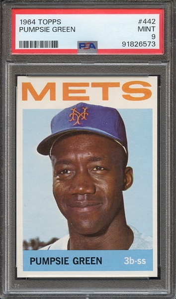 1964 TOPPS 442 PUMPSIE GREEN PSA MINT 9