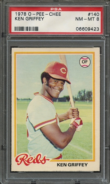 1978 O-PEE-CHEE 140 KEN GRIFFEY PSA NM-MT 8