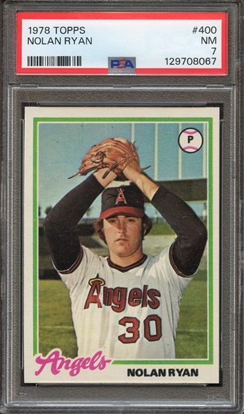 1978 TOPPS 400 NOLAN RYAN PSA NM 7