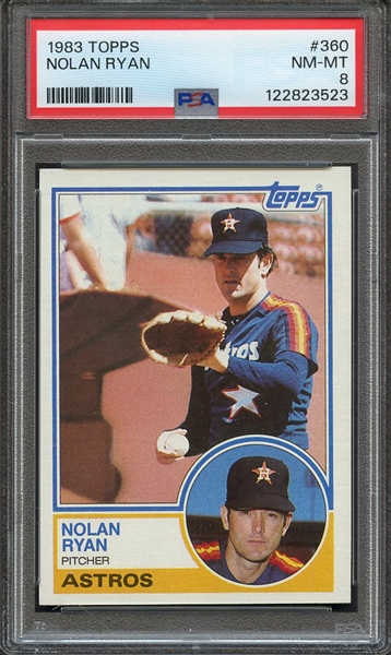 1983 TOPPS 360 NOLAN RYAN PSA NM-MT 8