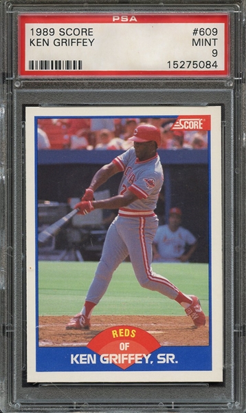 1989 SCORE 609 KEN GRIFFEY PSA MINT 9