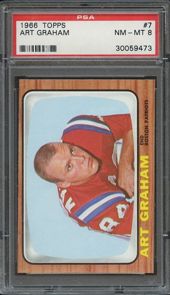 1966 TOPPS 7 ART GRAHAM PSA NM-MT 8
