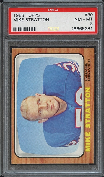 1966 TOPPS 30 MIKE STRATTON PSA NM-MT 8