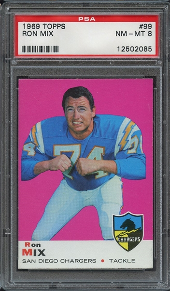 1969 TOPPS 99 RON MIX PSA NM-MT 8