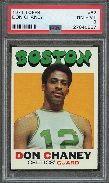 1971 TOPPS 82 DON CHANEY PSA NM-MT 8