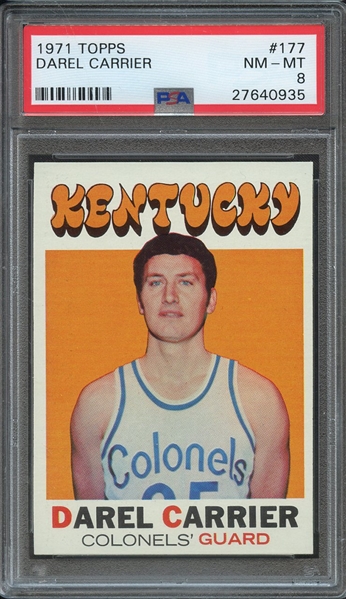 1971 TOPPS 177 DAREL CARRIER PSA NM-MT 8