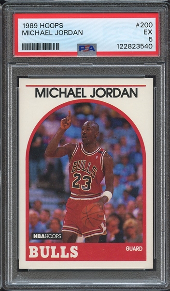 1989 HOOPS 200 MICHAEL JORDAN PSA EX 5