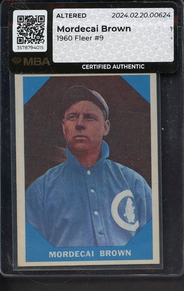 1960 FLEER 9 MORDECAI BROWN MBA