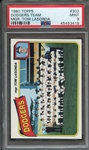 1980 TOPPS 302 DODGERS TEAM MGR. TOM LASORDA PSA MINT 9