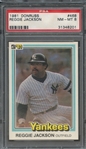 1981 DONRUSS 468 REGGIE JACKSON PSA NM-MT 8