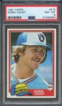 1981 TOPPS 515 ROBIN YOUNT PSA NM-MT 8