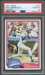 1981 TOPPS 787 KEN LANDREAUX TRADED PSA GEM MT 10