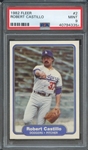 1982 FLEER 2 ROBERT CASTILLO PSA MINT 9