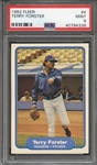 1982 FLEER 4 TERRY FORSTER PSA MINT 9