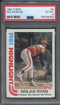 1982 TOPPS 5 NOLAN RYAN PSA EX-MT 6