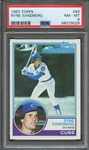 1983 TOPPS 83 RYNE SANDBERG PSA NM-MT 8