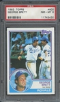 1983 TOPPS 600 GEORGE BRETT PSA NM-MT 8