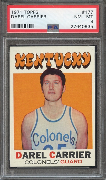1971 TOPPS 177 DAREL CARRIER PSA NM-MT 8