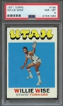 1971 TOPPS 194 WILLIE WISE PSA NM-MT 8