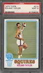1973 TOPPS 214 ROLAND TAYLOR PSA MINT 9
