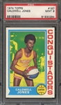 1974 TOPPS 187 CALDWELL JONES PSA MINT 9