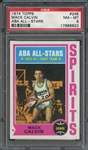 1974 TOPPS 245 MACK CALVIN ABA ALL-STARS PSA NM-MT 8