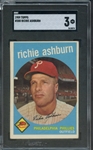 1959 TOPPS 300 RICHIE ASHBURN SGC VG 3