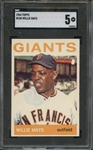 1964 TOPPS 150 WILLIE MAYS SGC EX 5
