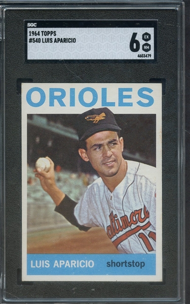 1964 TOPPS 540 LUIS APARICIO SGC EX-MT 6