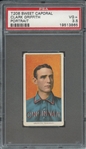 1909-11 T206 SWEET CAPORAL CLARK GRIFFITH PORTRAIT PSA VG+ 3.5