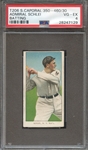 1909-11 T206 SWEET CAPORAL 350-460/30 ADMIRAL SCHLEI BATTING PSA VG-EX 4