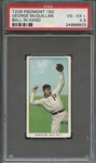 1909-11 T206 PIEDMONT 150 GEORGE McQUILLAN BALL IN HAND PSA VG-EX+ 4.5