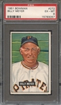 1951 BOWMAN 272 BILLY MEYER PSA EX-MT 6