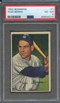 1952 BOWMAN 1 YOGI BERRA PSA VG-EX 4