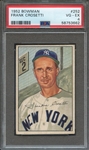 1952 BOWMAN 252 FRANK CROSETTI PSA VG-EX 4
