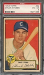 1952 TOPPS 62 CHUCK STOBBS PSA VG-EX 4