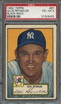 1952 TOPPS 67 ALLIE REYNOLDS BLACK BACK PSA VG-EX 4