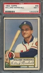 1952 TOPPS 96 WILLARD MARSHALL PSA NM 7