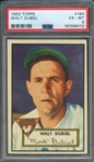 1952 TOPPS 164 WALT DUBIEL PSA EX-MT 6
