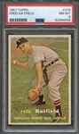 1957 TOPPS 278 FRED HATFIELD PSA NM-MT 8