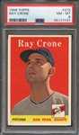 1958 TOPPS 272 RAY CRONE PSA NM-MT 8