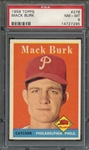 1958 TOPPS 278 MACK BURK PSA NM-MT 8