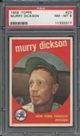 1959 TOPPS 23 MURRY DICKSON PSA NM-MT 8