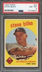 1959 TOPPS 43 STEVE BILKO PSA NM-MT 8