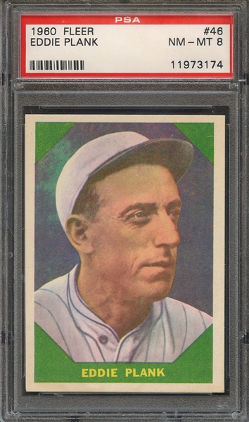 1960 FLEER 46 EDDIE PLANK PSA NM-MT 8